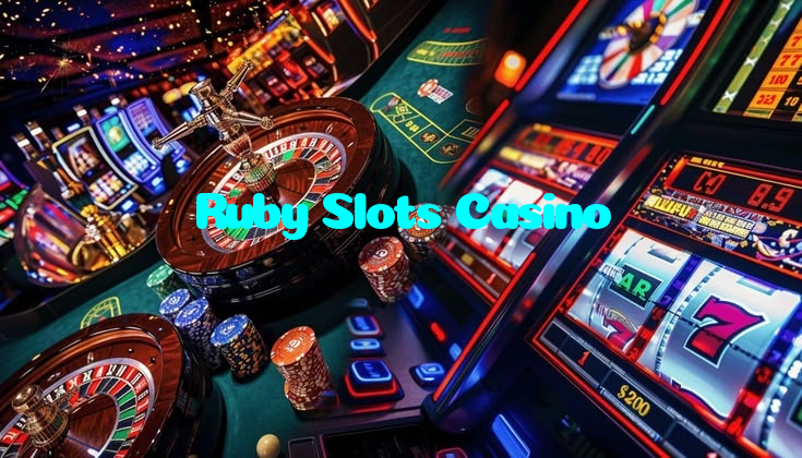 Ruby Slots Casino casino presented on mobile device in Pakistan with slots and live games